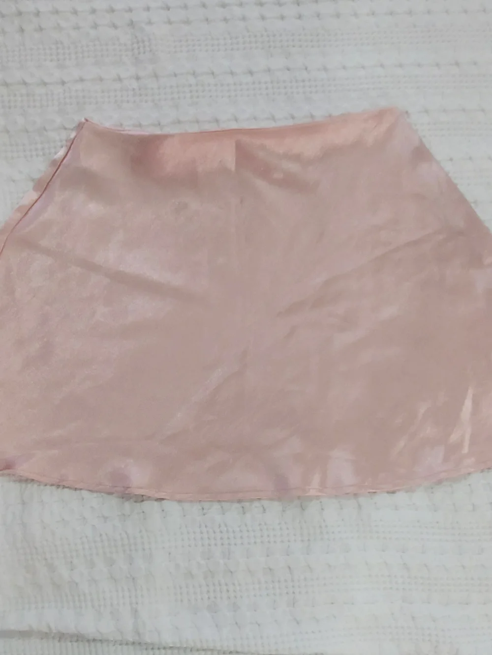 Double Zero Blush Pink Satin Circle Skirt